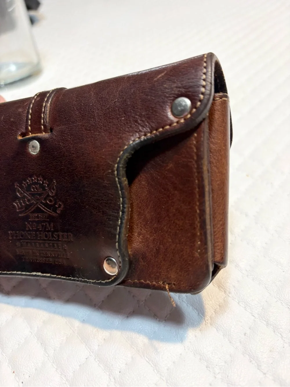 Col. Littleton leather phone holster No. 47 model